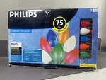 Philips 75 Bulb Christmas Lights With 8 Functions Ceramic C9 Indoor/outdoor. Fixed Price $35.00.