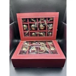 Pottery Barn Mercury Glass Ball Ornaments Gold Set Of 23 With Twine *read*. Fixed Price $76.39.