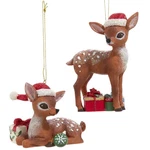 Nostalgic Retro Christmas Deer With Presents Ornament E0962. Fixed Price $28.00.