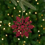 Northlight Club Pack Of 24 Berry Red Glitter Snowflake Christmas Ornaments 3.75". Fixed Price $11.49.