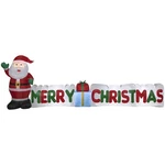 Gemmy 12' Airblown Inflatable Santa Claus W/merry Christmas Sign Decoration Red. Fixed Price $76.12.