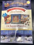 Eurographics Puzzles; Merry Christmas Advent Calendar; 24 W/ 50 Pcs Ea. Fixed Price $27.99.