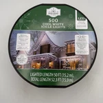 Holiday Time Icicle Lights 50FT Cool White 500 Led Wire 72-201. Fixed Price $34.99.