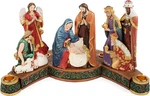 Avalon Gallery Advent Wreath Christmas Candle Holder 12.75"X7.5" Nativity. Fixed Price $69.00.
