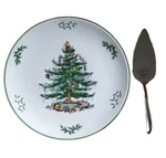 Spode Christmas Tree Cake Plate And Server. Fixed Price $24.30.