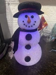 Kirklands Holiday Lites Color Changing Led Snowman Light Up Decoration Christmas. Fixed Price $35.00.