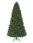 7.5 Ft Festive Pine Led Multicolored White Pre-lit Artificial Christmas Tree. Fixed Price $199.99.