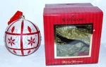 Lovely Waterford Holiday Heirlooms Lace Ball #153807 Glass Ornament. Fixed Price $39.99.