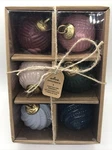 Hallmark Set Of 6 Multi-color Glass Christmas Tree Boxed Ball Ornaments 2021 New. Fixed Price $19.95.