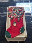 Vintage Giant Stocking 32" Quilted Christmas Toys Now Designs Usa. Fixed Price $34.99.