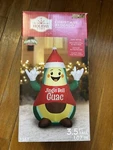 Holiday Time Christmas Avocado Jingle Bell Guac Airblown Inflatable 3.5' New. Fixed Price $34.99.