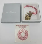 Wallace Silversmiths Gold Plated Pewter Angel Christmas Ornament 1994. Fixed Price $14.99.