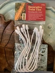 Haute Decorative Twist Ties 20 White Six In Package. Fixed Price $11.69.
