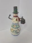 Jim Shore Heartwood Creek Snowman Winter's Light Figurine 112253 Enesco 2003. Fixed Price $19.99.