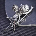 Vintage Sterling Silver 925 Handmade Pinecone Needles Branch Brooch. Fixed Price $99.89.