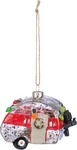 Primitives By Kathy Camper Trailer Glass Ornament Travel Christmas Holiday. Fixed Price $10.39.