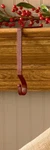 Christmas Stocking Holder Hanger Hook - Plain Red Metal 6.5" Park Designs. Fixed Price $7.95.