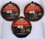 New 3 Pack Outdoor Holiday Christmas 10" Decoshape Light Ball Frame. Fixed Price $28.95.