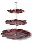Princess House #4626 Holiday Poinsettia 3-TIERED Server Christmas Nib!. Fixed Price $99.90.