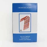 Northlight Set Of 6 Lighted Blinking Outdoor Candy Cane Christmas Pathway Marker. Fixed Price $24.29.