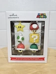2024 Hallmark Nintendo Super Mario Set Of 6 Mini Christmas Tree Ornaments Bros. Fixed Price $10.57.