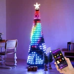 6FT Christmas Tree With 234PCS Led Rgb Lights Topper Modern Decor Remote App. Fixed Price $59.51.