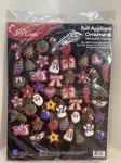 Vintage Jp Coats 1998 Felt Appliqu 48-CHRISTMAS Ornaments Kit Iron Transfers. Fixed Price $26.00.