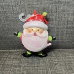Holiday Time Resin Santa Claus Glitter Christmas Ornament. Fixed Price $17.99.