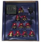 1991 Mr. Christmas 10 Brass Bells Of 15-CAROL Musical Lights Read Vtg. Fixed Price $49.95.