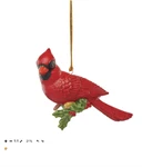 Lenox Red Cardinal Ornament / Porcelain New Box Free Shipping. Fixed Price $31.94.