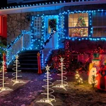 Yescom 2FT Led Spiral Tree Light Outdoor Christmas Decor Warm White 3 Pack. Fixed Price $78.90.
