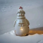 Lenox Peppermint Snowman Seasons Sparkle Splendor Light Up Figurine 7. Fixed Price $23.00.