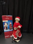 Holiday Living Musical Animated Christmas Mrs. Claus-in Good Condition W/ Box. Fixed Price $35.00.