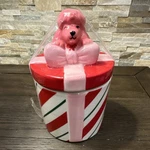 Ashland Berry Jolly Christmas Canister Ceramic Striped Pink Red Green With Lid. Fixed Price $15.00.