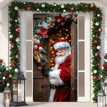 Blissyard Christmas Door Cover 71X35 Santa Claus Inches, #1. Fixed Price $10.06.