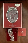 Waterford 2011 Annual Crystal Angel Christmas Ornament #154428 W/enhancer Nib. Fixed Price $48.00.