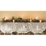 Mantle Scarf Silent Night Christmas Nativity 20"X90" By Heritage Lace SI-2090MS. Fixed Price $33.49.