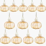 Yiya 12 Pcs Fall Pumpkin Ornaments Glass Hanging For Tree T.... Fixed Price $29.13.