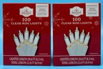 2 Packs Holiday Time 100 Clear Mini String Lights Christmas With White Wire. Fixed Price $15.80.