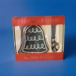 Fitz Floyd Santa's Kitchen Bell Shaped Snack Plate Candy Cane Spreader. Fixed Price $8.00.
