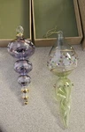 Cypress Home Artisan Series Glass Ornaments Lot Of 2 Hand Blown Finial Spire Box. Fixed Price $31.50.