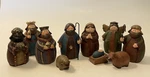 10 Piece Northlight Christmas Nativity Set Resin Roly-poly Figures 3.5" Tall. Fixed Price $18.00.