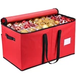Mrrihand Christmas Ornament Storage Box, Xmas Decoration Organizer With Adjus.... Fixed Price $35.34.
