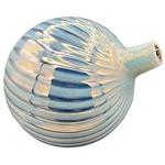 Large Table Garden Opalescent Mercury Hand Blown Glass Gazing Ball Swirl Pattern. Fixed Price $450.00.