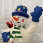 Vintage Gemmy 2006 Airblown Inflatable Snowman 4 Ft Tall Christmas Open Box. Fixed Price $43.99.