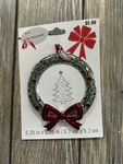 Studio Decor Christmas Tree Picture Frame Ornament Round Bow 2021 New. Fixed Price $6.29.