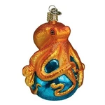 Old World Christmas Glass Blown Ornament For Tree, Octopus. Fixed Price $15.90.