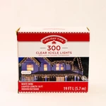 Walmart Holiday Time 300 Count Clear White Wire Icicle String Lights 18'. Fixed Price $16.99.