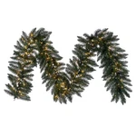 Vickerman 9' Camdon Fir Artificial Garland. Warm White Led Wide Angle Lights. Fixed Price $108.92.