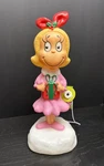 Gemmy Grinch Cindy Lou Who Lighted Blow Mold 14" Indoor Battery Tabletop. Fixed Price $50.00.